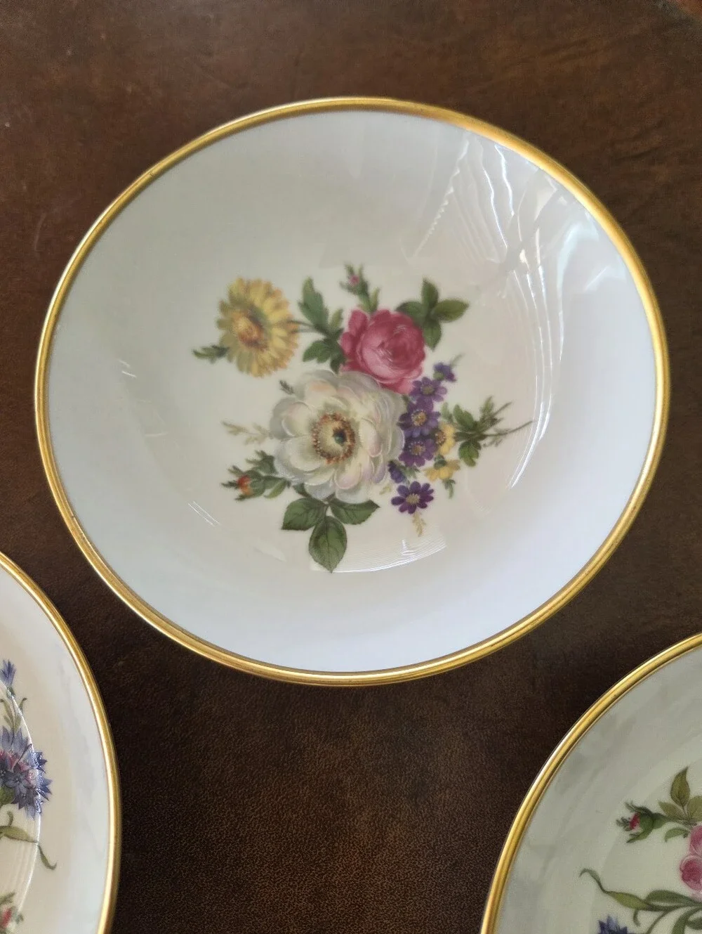 Kaiser Porzellan Bavaria Germany Floral Berry Bowls